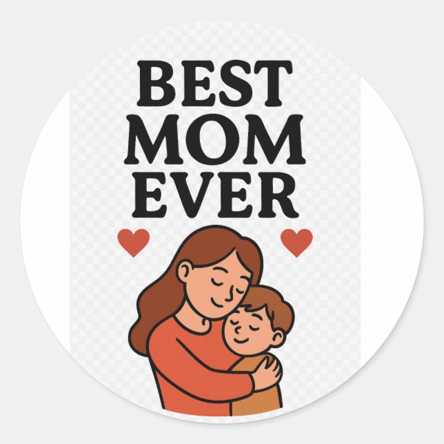 Meilleur Sticker Maman toujours mignon pour Maman (Devant)