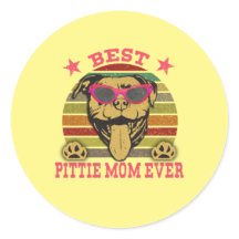 Meilleur Sticker pour Pitbull Maman