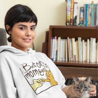Meilleur Sweat - shirt à capuche de maman chat