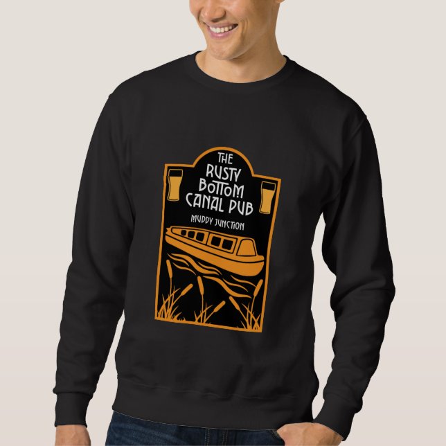 Meilleur Sweatshirt de pubs Narrowboat (Devant)