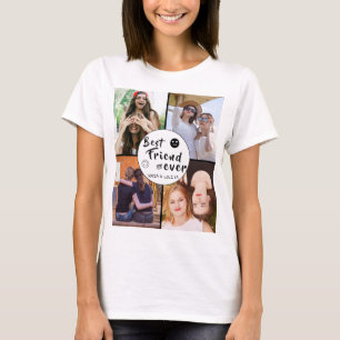 Meilleur T-shirt de collage 4 photos personnalisée