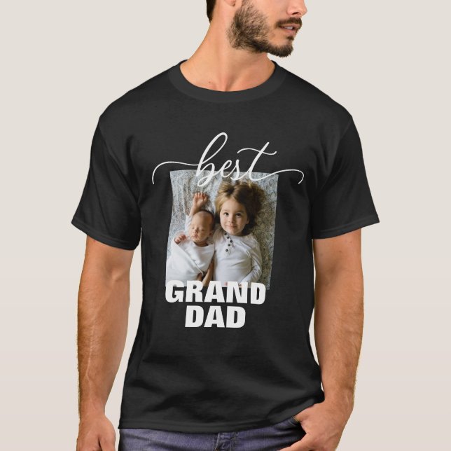 Meilleur T-shirt Fête des pères photo GRAND-PÈRE (Devant)
