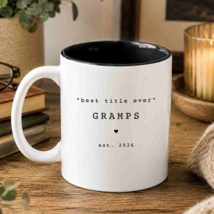Meilleur titre jamais Gramps Mug personnalisé