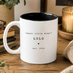 Meilleur titre jamais Lolo Mug personnalisé