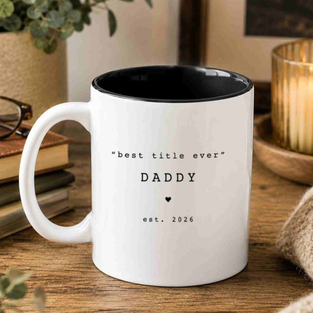 Meilleur titre jamais Papa Mug personnalisé (Créateur téléchargé)