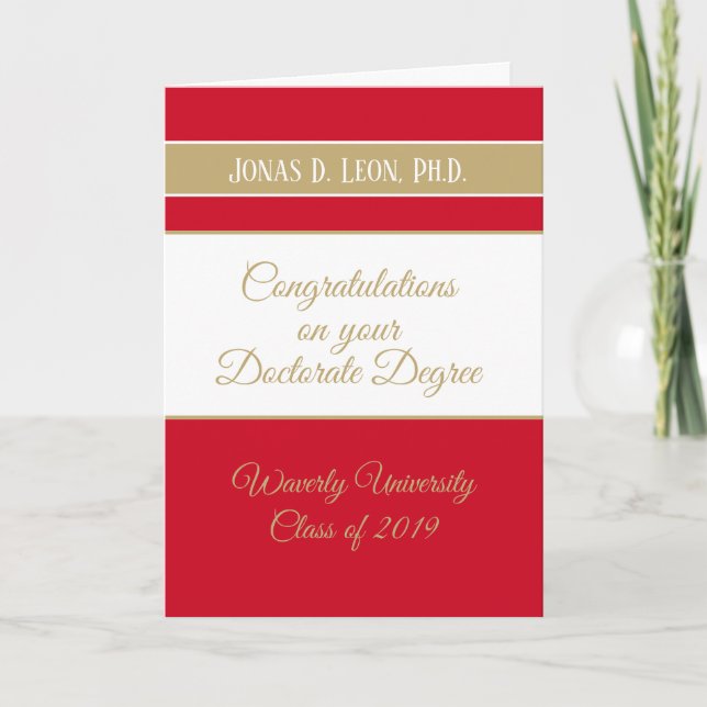 Meilleur Vendeur ! Carte de diplôme de doctorat (d (Devant)