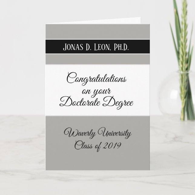 Meilleur Vendeur ! Carte de diplôme de doctorat (d (Devant)