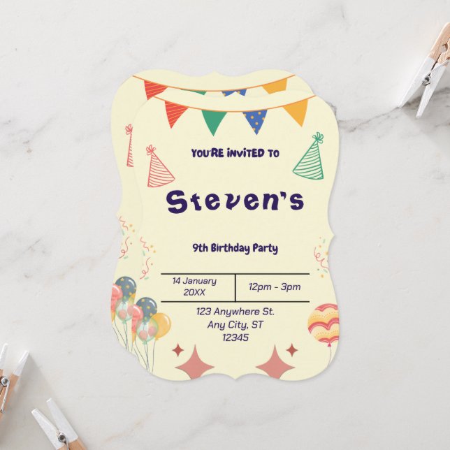MEILLEUR VENDEUR ! Invitation personnalisée  (Devant/Arrière en situation)