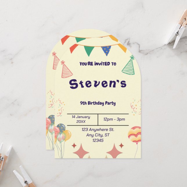 MEILLEUR VENDEUR ! Invitation personnalisée  (Devant/Arrière en situation)