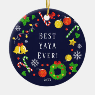 Meilleur YaYa Noël Ornement