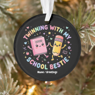Meilleure Amie Kawaii à l'école Jumelage Amitié