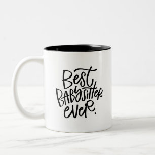 Meilleure Babysitter Jamais Mug Café Deux Tons