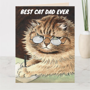 MEILLEURE CARTE CAT PAPA JAMAIS ANNIVERSAIRE