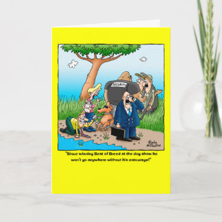 Meilleure carte d'anniversaire drôle de race