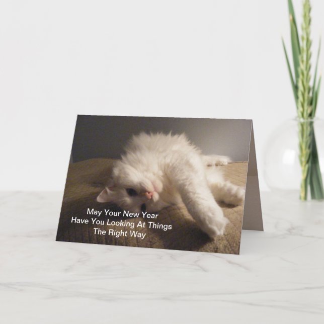 Meilleure carte de chat pour le Nouvel An (Devant)