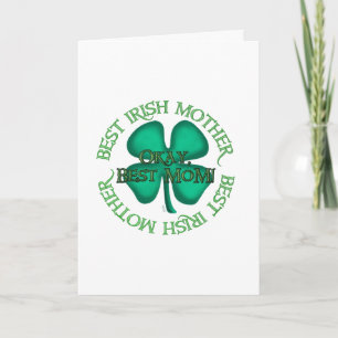 Meilleure carte de voeux pour la mère irlandaise (