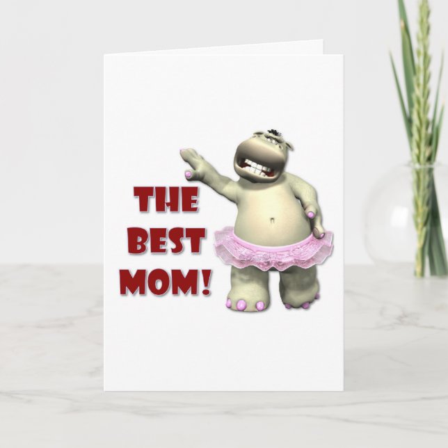 Meilleure carte Hippo maman (Devant)