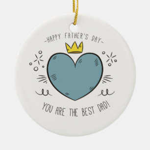 Meilleure Fête des pères papa heureux Ornement