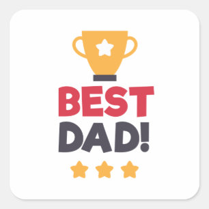 Meilleure Fête des pères papa heureux Sticker