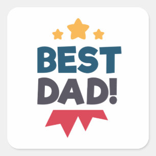 Meilleure Fête des pères papa heureux Sticker