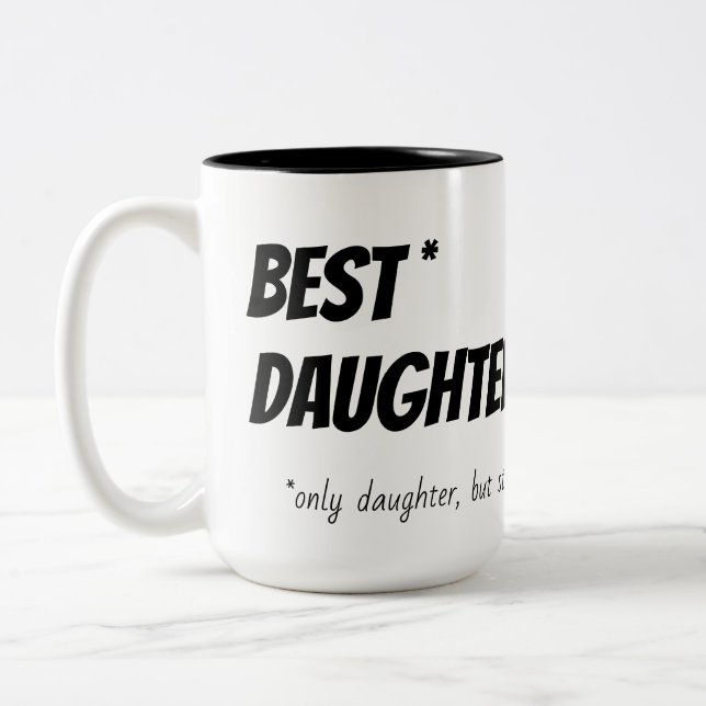 Meilleure fille Humour Mug (Gauche)