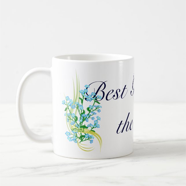 Meilleure grand-mère avec Mug Oublié-moi-ne-pas (Gauche)