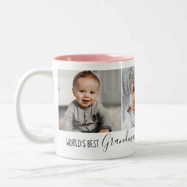 "Meilleure grand-mère/grand-père" Photo Café Mug D (Gauche)