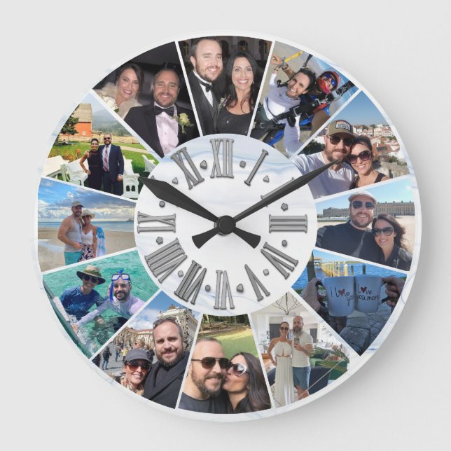 Meilleure horloge murale photo personnalisée perso (Recto)