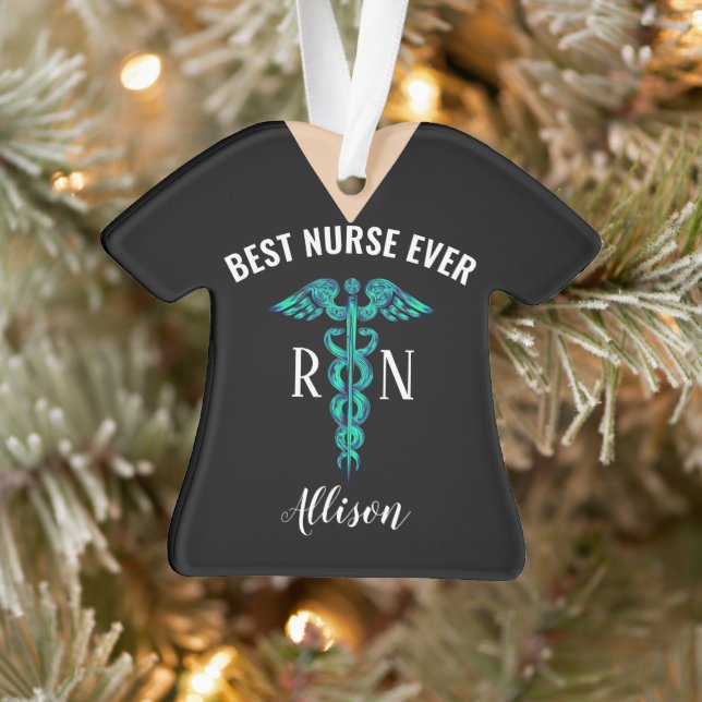 Meilleure infirmière jamais Médicale Caduceus pers (Arbre)