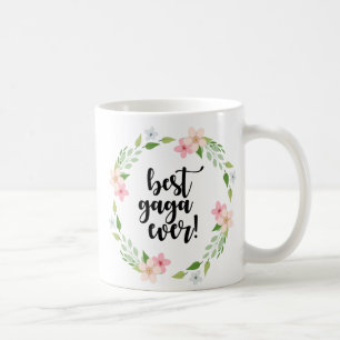 Meilleure jamais - tasse gaga drôle gaga florale
