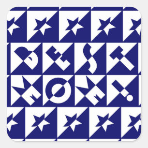 Meilleure maman bleue avec Motif blanc et Sticker 