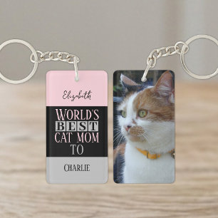 Meilleure maman chat ajouter nom photo rose gris