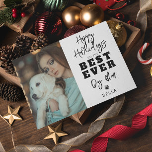Meilleure Maman de Chien Carte de vacances photo