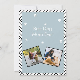 Meilleure maman de chien jamais la carte de voeux 