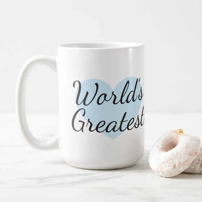 Meilleure maman du monde (15 oz) Café Mug (Avec donut)