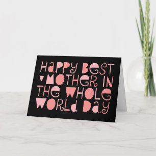 Meilleure maman du monde Bonne carte mère