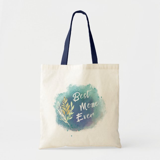 Meilleure maman Ever Aquarelle Floral Sac fourre-t (Devant)