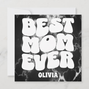 Meilleure maman jamais Black Tie Dye Carte de la f