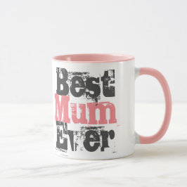 Meilleure maman jamais en rose - Mug de café à deu