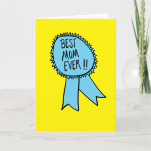 Meilleure Maman Jamais ! Fête des mères   Carte d'