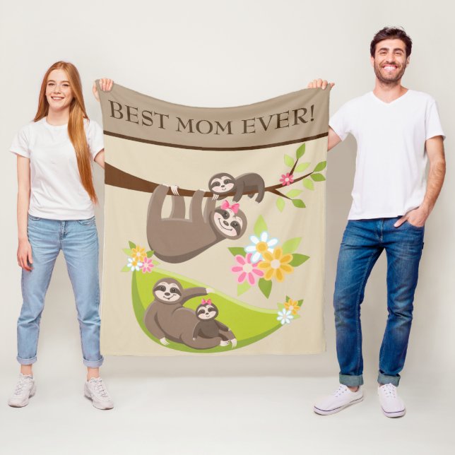 Meilleure maman jamais jolie couverture paresseuse (En situation)