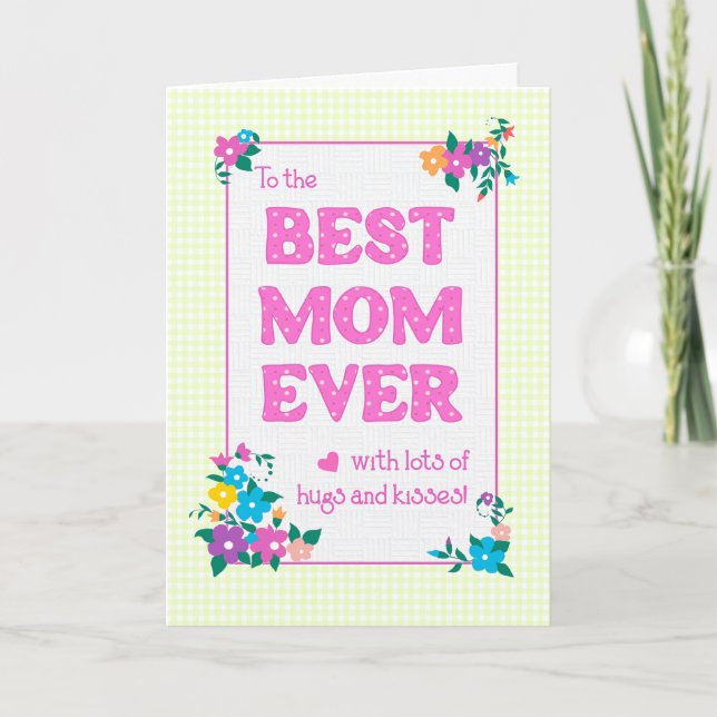 Meilleure maman Jamais Mère's Day Carangs et carte (Devant)