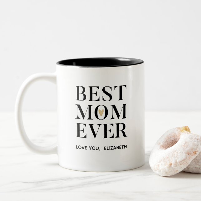 Meilleure Maman Jamais Mères Jour Café Mug (Avec donut)