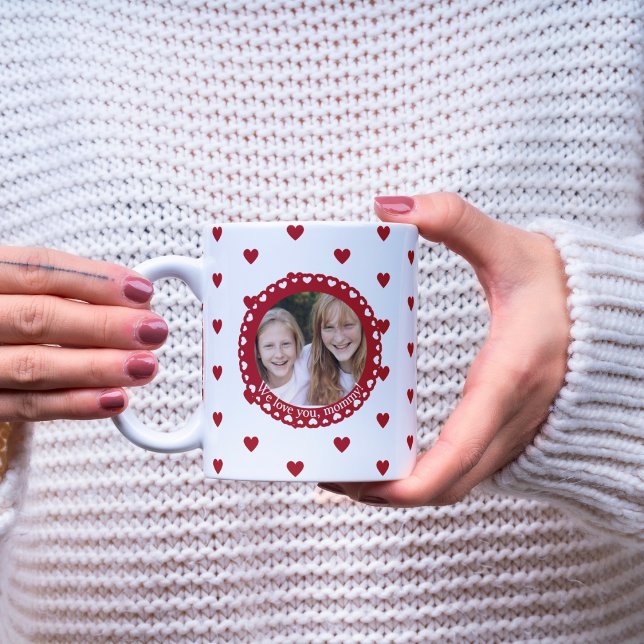 Meilleure maman jamais - Mug photo personnalisée a (Best Mum Ever - Custom Photo Mug with Love)