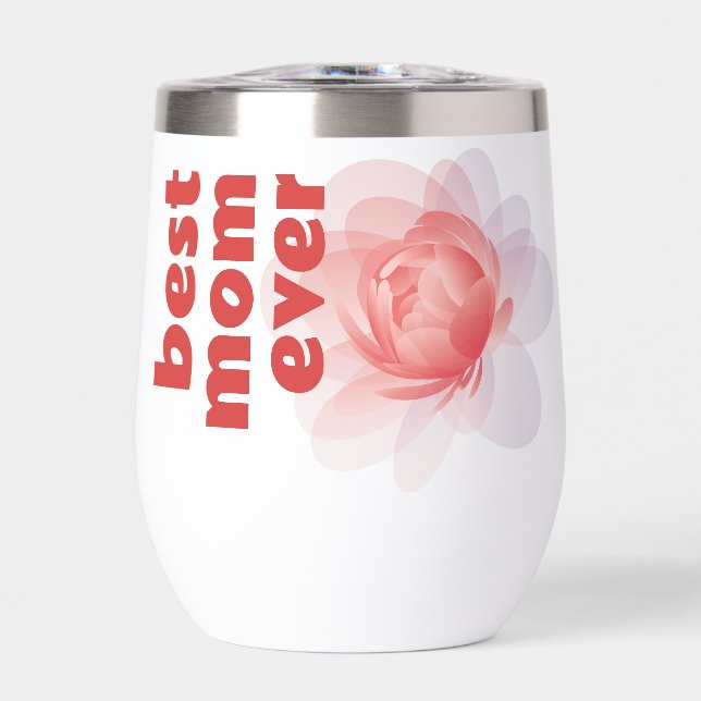 Meilleure maman jamais Peony Floral Cadeau (Avant)