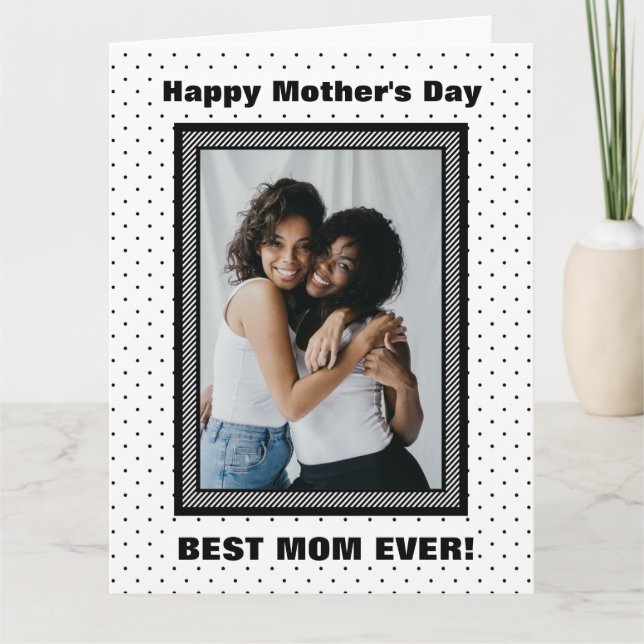 Meilleure maman jamais personnalisée Photo Carte d (Devant)