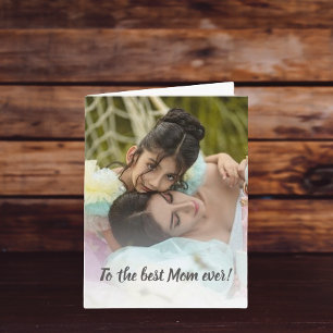 Meilleure maman Jamais Photo Carte de la fête des