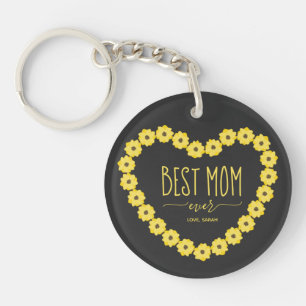 Meilleure maman jamais Sunflower Coeur Nom personn