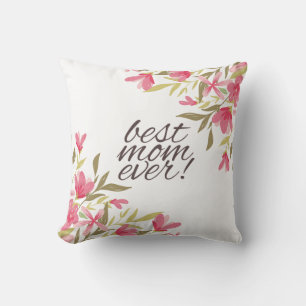 Meilleure Maman Jour des Mères   Coussin décoratif