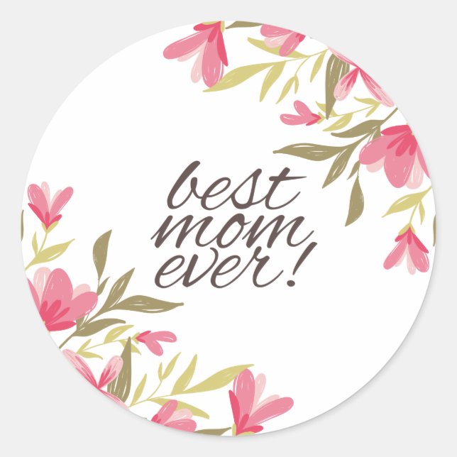 Meilleure Maman Jour des Mères | Sticker (Devant)
